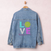 Love Field Hockey Leuk Verjaardagscadeau Denim Jacket (Hangar)