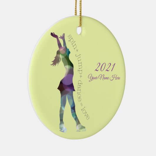 Love Figuur Skating Ornament (Rechts)