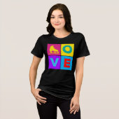 Love Figuur Skating Tri-Blend Shirt (Voorkant volledig)
