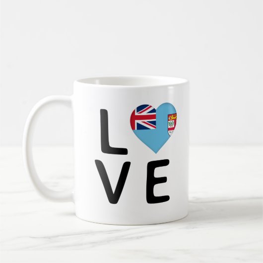 Love - Fiji Flag Koffiemok (Links)