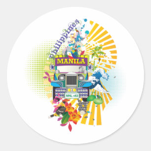 Love Filippijnen Ronde Sticker