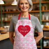Love Filled Kitchen Personalized Valentine Apron Schort