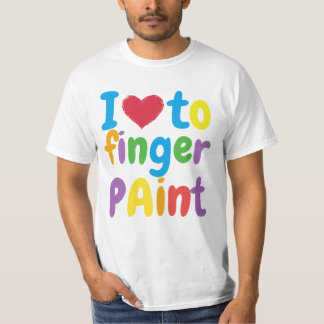 Love finger paint t-shirt