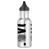 Love Fingerprint Black and White Waterfles (Links)