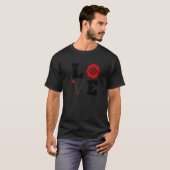 Love Firefighter Cute Fireman Support T-shirt (Voorkant volledig)