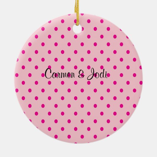 Love Fish Couple-kerstversiering Keramisch Ornament (Achterkant)