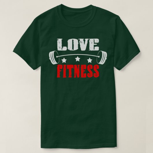 Love Fitness houdt van wellness TS T-shirt (Design voorkant)