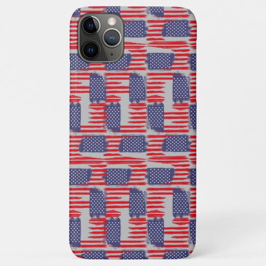 LOVE FLAG USA/EEUU TEXT BRUSH STROKE BY MASANSER P Case-Mate iPhone CASE (Achterkant)
