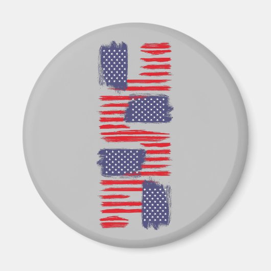 LOVE FLAG USA/EEUU TEXT BRUSH STROKE BY MASANSER P MAGNEET (Voorkant)