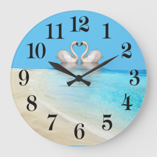 Love Flamingo Grote Klok (Voorkant)