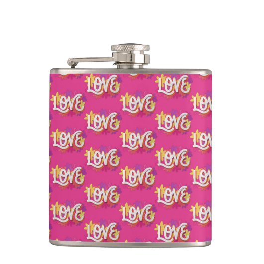 LOVE Flask Heupfles (Voorkant)