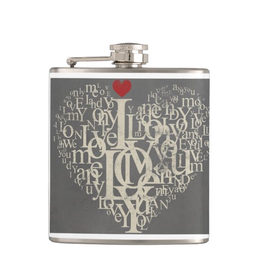 Love Flask Heupfles (Voorkant)