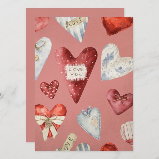 Love Flat Card (Voorkant / Achterkant)