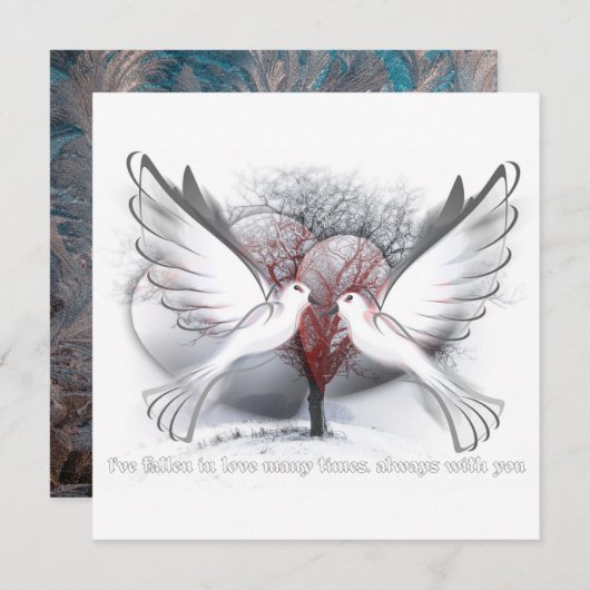 Love Flat Dank u kaart (Voorkant / Achterkant)