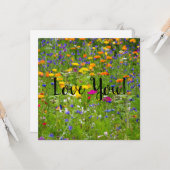 Love Flat Wenskaart Kaart (Voorkant / Achterkant in situ)