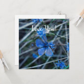 Love Flat Wenskaart Kaart (Voorkant / Achterkant in situ)