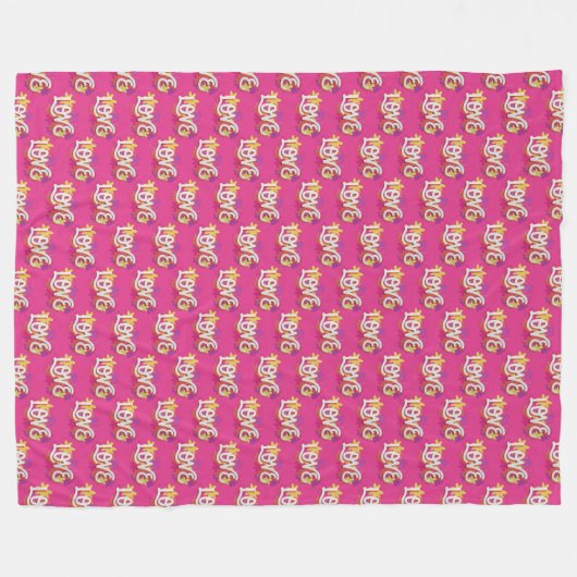 LOVE Fleece Blanket (Voorkant (Horizontaal))