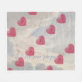 Love Fleece Blanket Deken (Voorkant (Horizontaal))