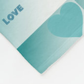 Love. Fleece Deken (Hoek)