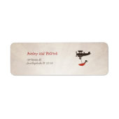 LOVE Flight Adreslabel Etiket (Voorkant)