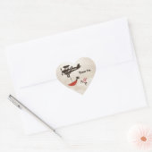 LOVE FLIGHT Dank u bruiloft Sticker (Envelop)