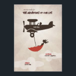 LOVE FLIGHT huwelijksuitnodiging Kaart<br><div class="desc">Het avontuur van onze bruiloft uitnodiging! Wees een avonturier, een dromer, een voor altijd verliefd persoon! Voel je alsof je een droom leeft, de droom van je leven, samen met degene die je aanbidt! Je bent een verliefd stel dat klaar is voor een gewaagd avontuur! Beste huwelijksuitnodiging voor degenen die...</div>