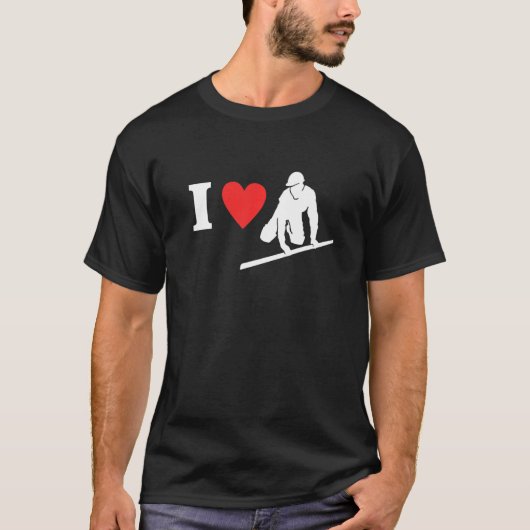 Love Floor Concrete Bouwer Vakman Love Screed T-shirt (Voorkant)