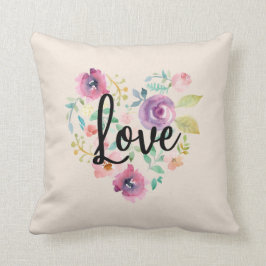 Love Floral Heart Sierkussen