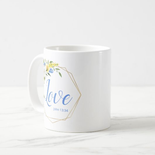 Love Floral Koffiemok (Voorkant links)