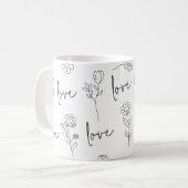 Love Floral Koffiemok (Voorkant links)