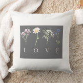 LOVE Floral – Romantic Botanical Print Kussen (Deken)