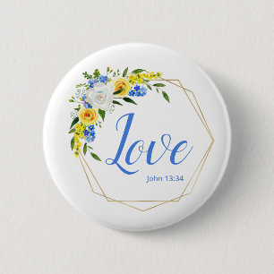 Love Floral Ronde Button 5,7 Cm