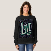 Love Floral Script Trui (Voorkant volledig)