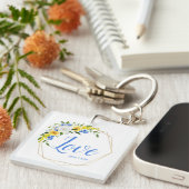 Love Floral Sleutelhanger (Voorkant Rechts)