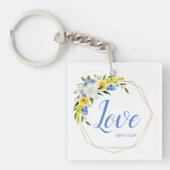 Love Floral Sleutelhanger (Voorkant)