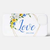 Love Floral Waterverf Case-Mate iPhone Case (Achterkant (horizontaal))