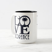 LOVE Florence SC 15oz Coffee-Mok Tweekleurige Koffiemok (Voorkant links)