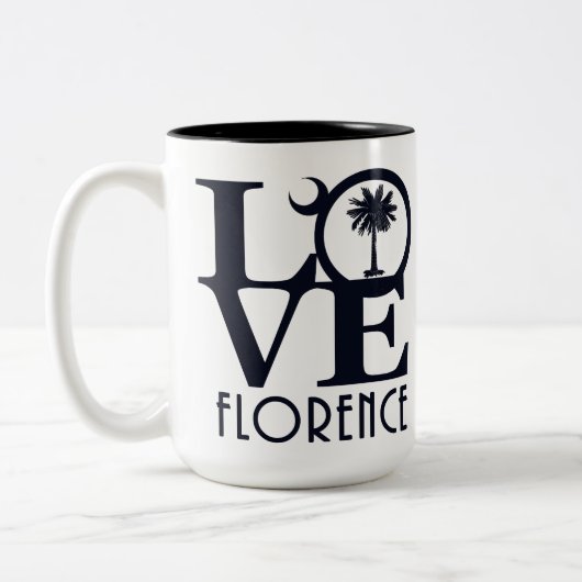 LOVE Florence SC 15oz Coffee-Mok Tweekleurige Koffiemok (Links)