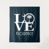 LOVE Florence, South Carolina Wandkleed (Voorkant)