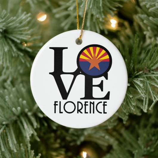 LOVE Florenece Arizona Keramisch Ornament (Boom)