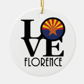 LOVE Florenece Arizona Keramisch Ornament (Voorkant)