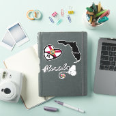 Love Florida 3 Verschillende Design, Die Cut Stick Sticker (iPad Cover)