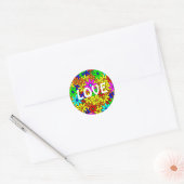 Love Flower Power Collage Stickers (Envelop)