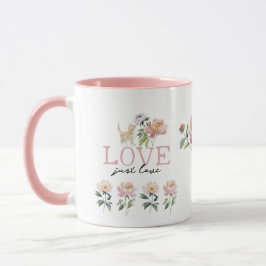 Love, Flowers and Kitten Beautiful Mug Mok