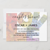 LOVE Flowers Douche voor koppels van hetzelfde ges Kaart (Voorkant)