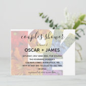 LOVE Flowers Douche voor koppels van hetzelfde ges Kaart (Staand voorkant)