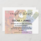 LOVE Flowers Douche voor koppels van hetzelfde ges Kaart (Voorkant / Achterkant)