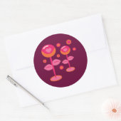 Love Flowers Ronde Sticker (Envelop)