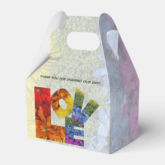 LOVE Flowers Same-Sex Wedding Collectie Bedankdoosjes (Voorkant Zijde)