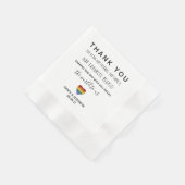 LOVE Flowers Same-Sex Wedding Napkins Servet (Hoek)